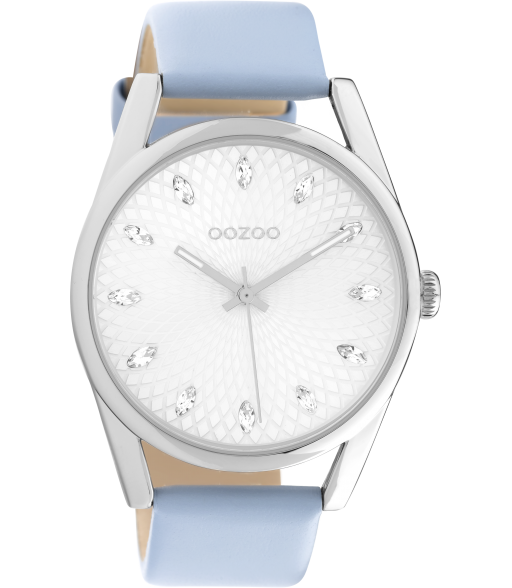 OOZOO Timepieces silber/blau C10815