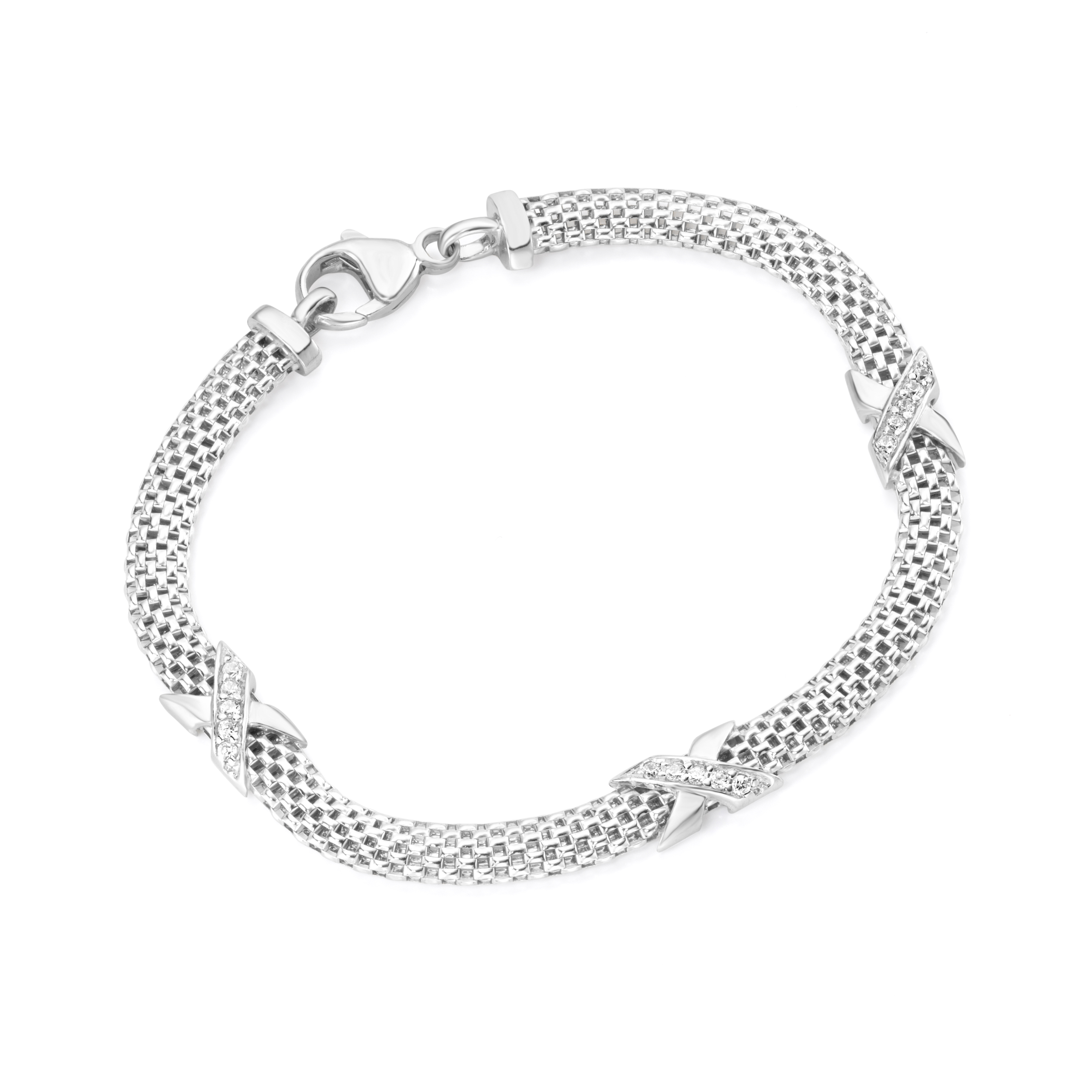 Armband Silber rhod. mit Zirkonia 92010593190