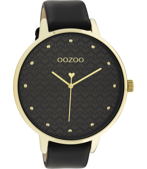 OOZOO Timepieces schwarz/gold c11039