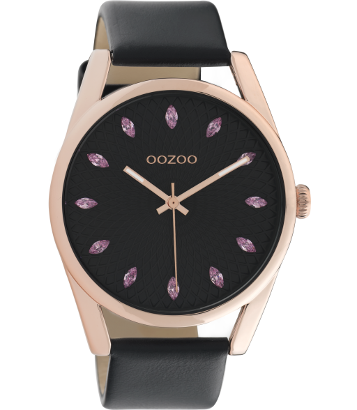 OOZOO Timepieces schwarz/rosè/gold C10819