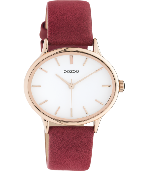 OOZOO Timepieces red/white rosè/gold C10942
