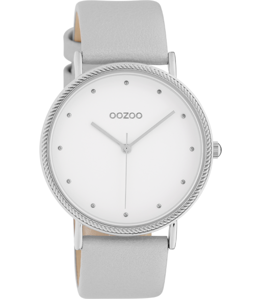 OOZOO Timepieceskollektion silver/white c10415
